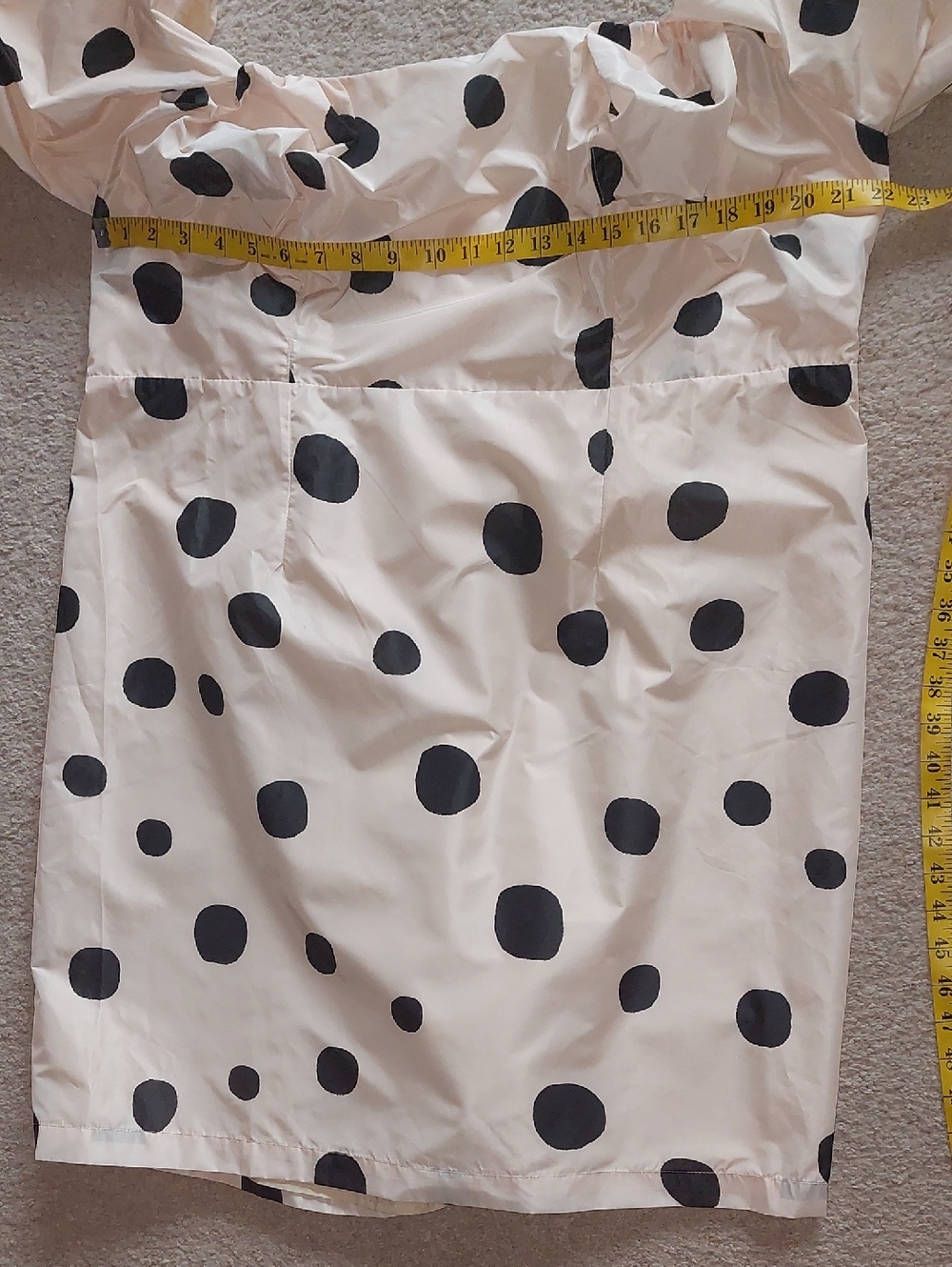 Eloquii Tailored Mutton Sleeve Paradiso Dot Mini Dress Sz 22 - Picture 7 of 12